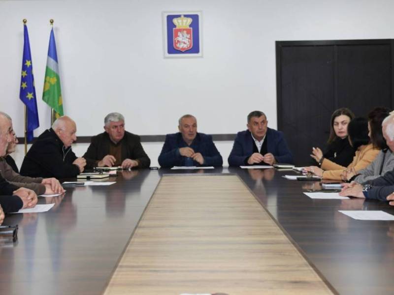 ცაგერის მუნიციპალიტეტის მერმა სამუშაო შეხვედრა გამართა